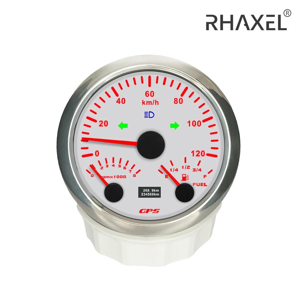 RHAXEL  ٱ  GPS ӵ, 200 KM/H Ÿڹ, 8000RPM, 跮  , Ʈ , 12V, 24V, 85mm, 3in 1